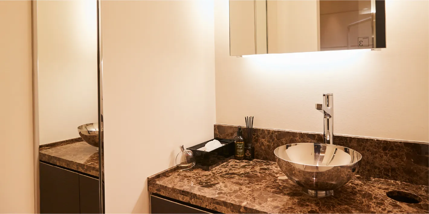 メイクアップ・コーナーの写真